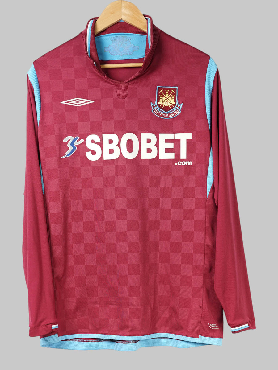 2009/10 West Ham United Home Shirt L/S (M)