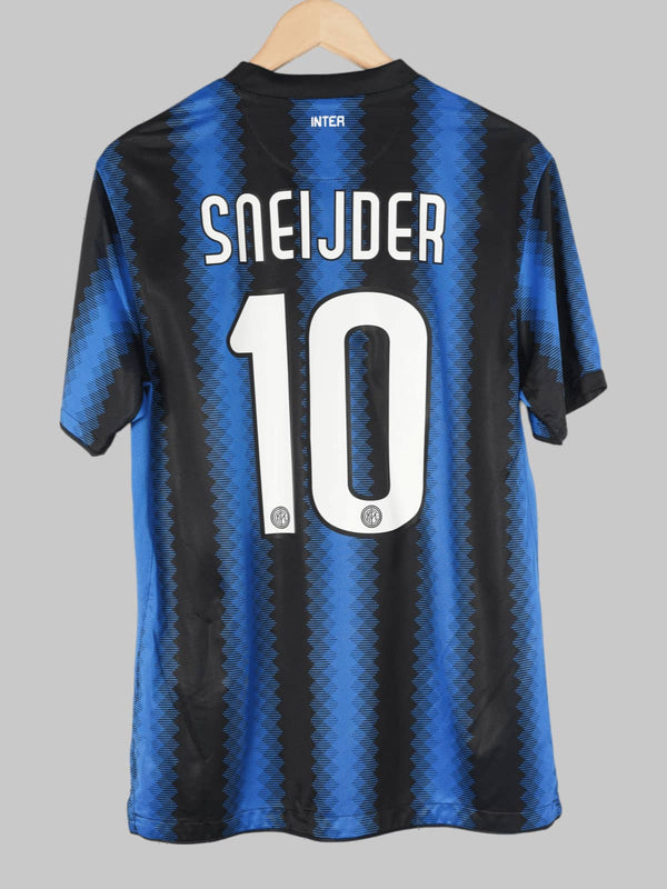 2010-11 Inter Milan Sneijder #10 Home Shirt (M) Nike