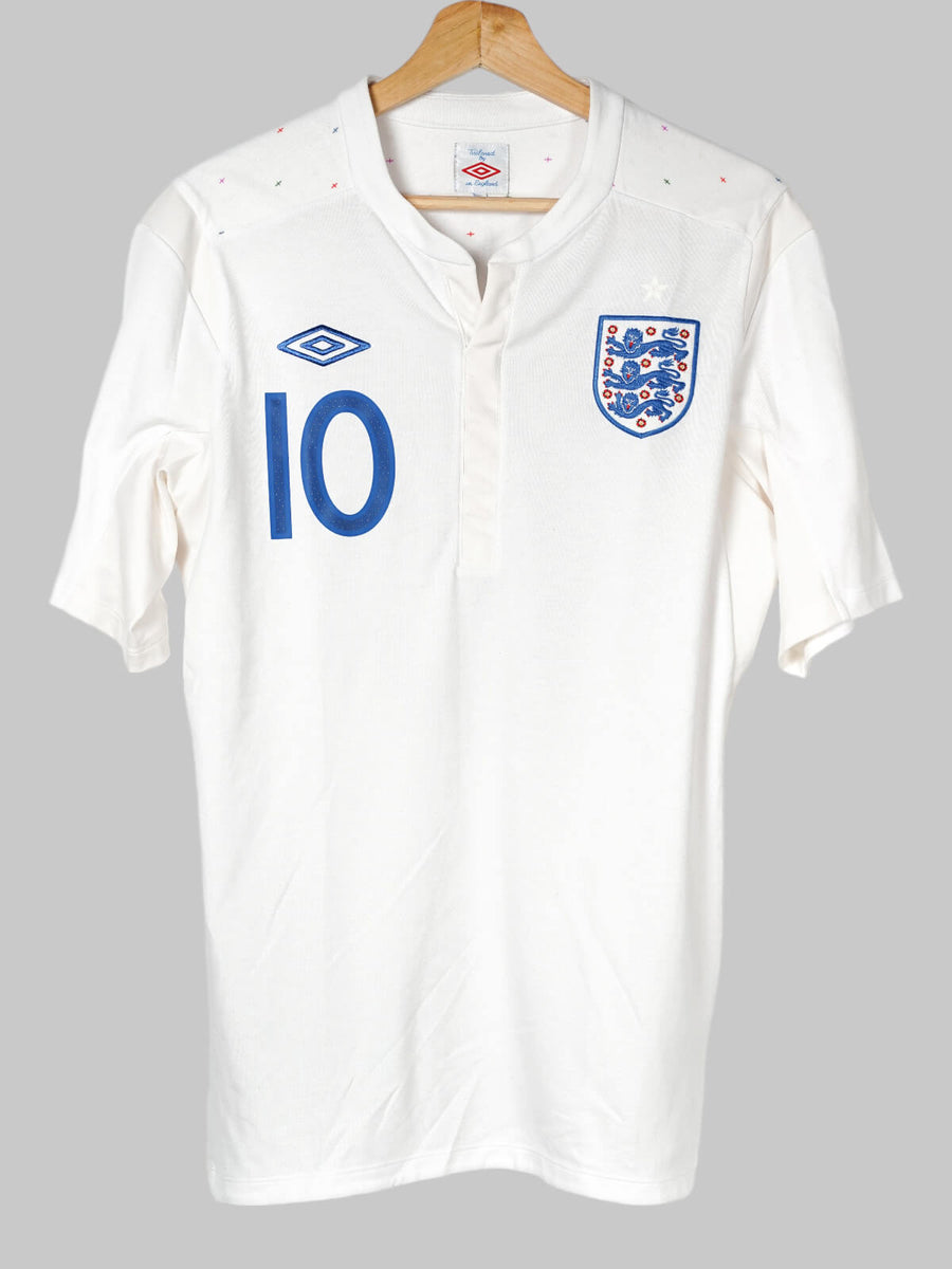 2010-12 England Rooney #10 Home Shirt (L)