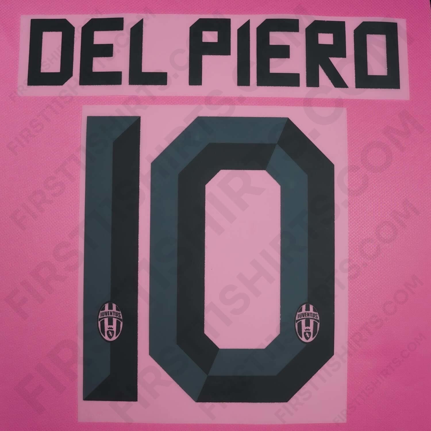 2010-2012 Juventus Del Piero #10 Away Name Set (Repro) – First11