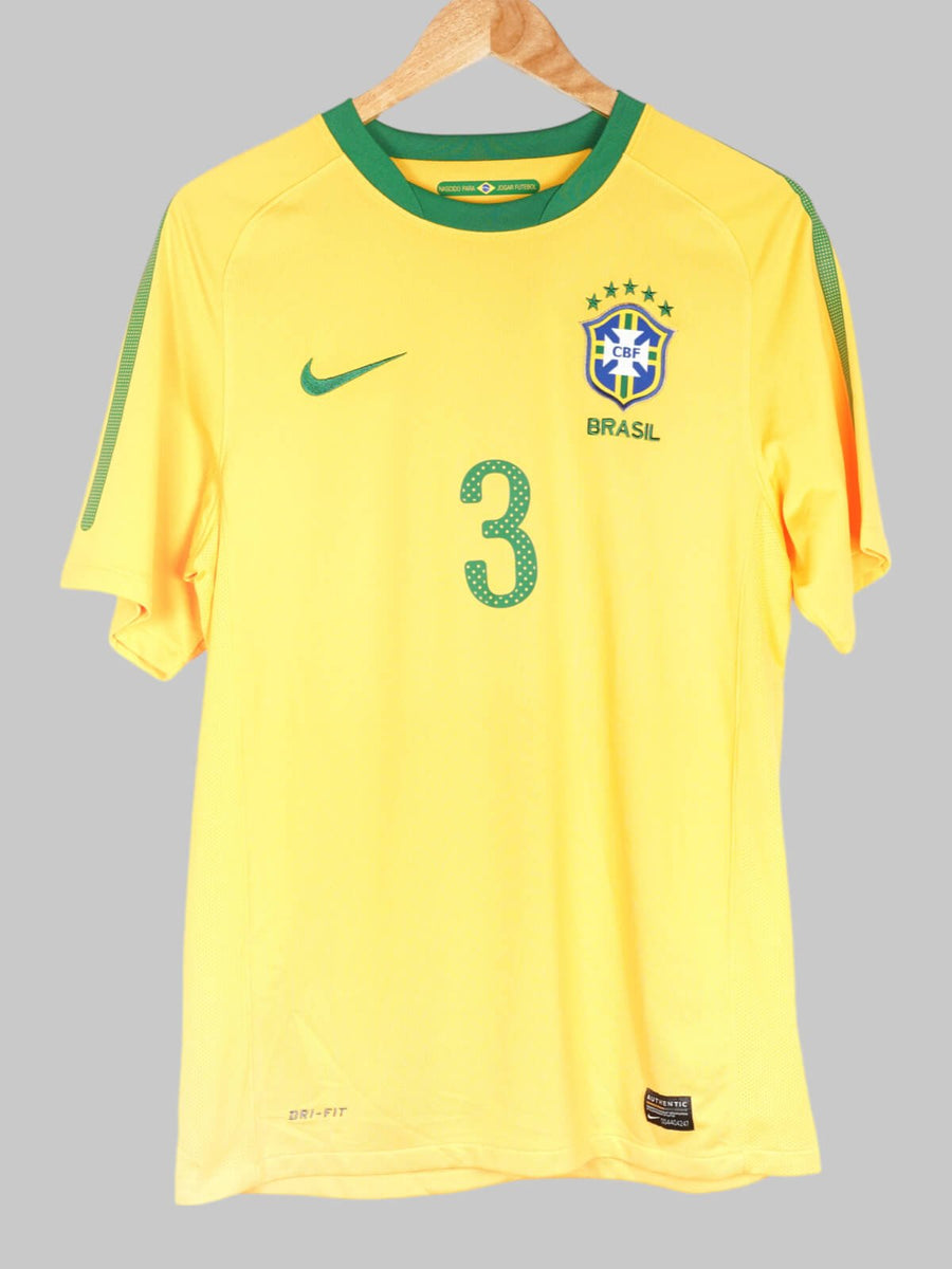 2010/11 Brazil Lucio #3 Home Shirt (S)