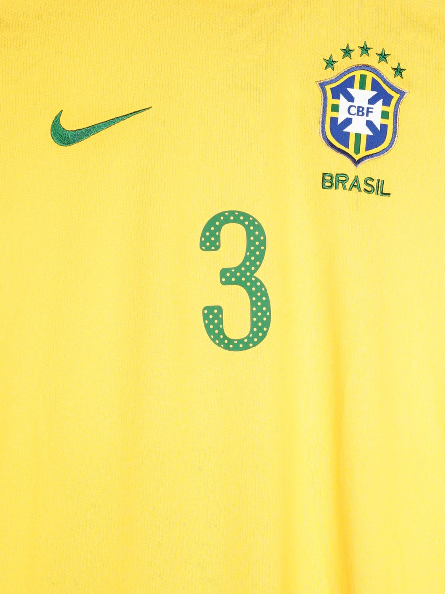2010/11 Brazil Lucio #3 Home Shirt (S)