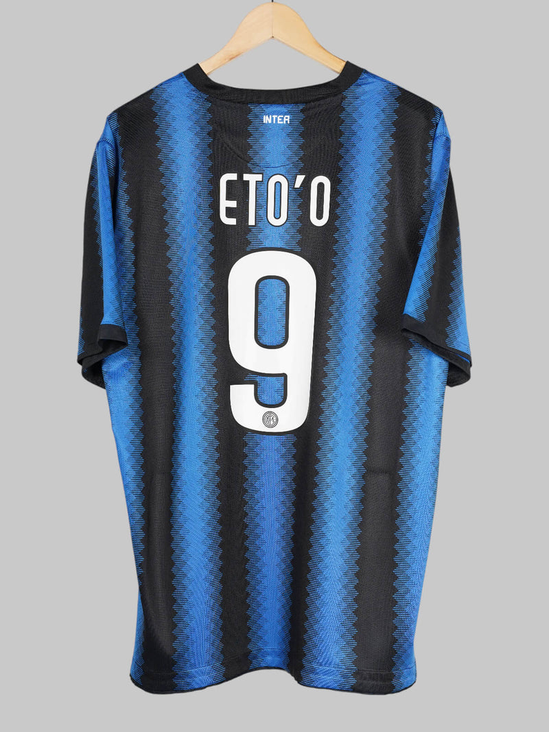 2010/11 Inter Milan Eto'o #9 Home Shirt (XL)