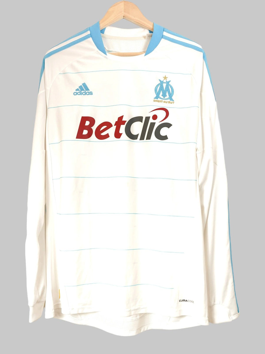 2010/11 Olympique Marseille Azpilicueta #2 Home Shirt L/S (L) Adidas