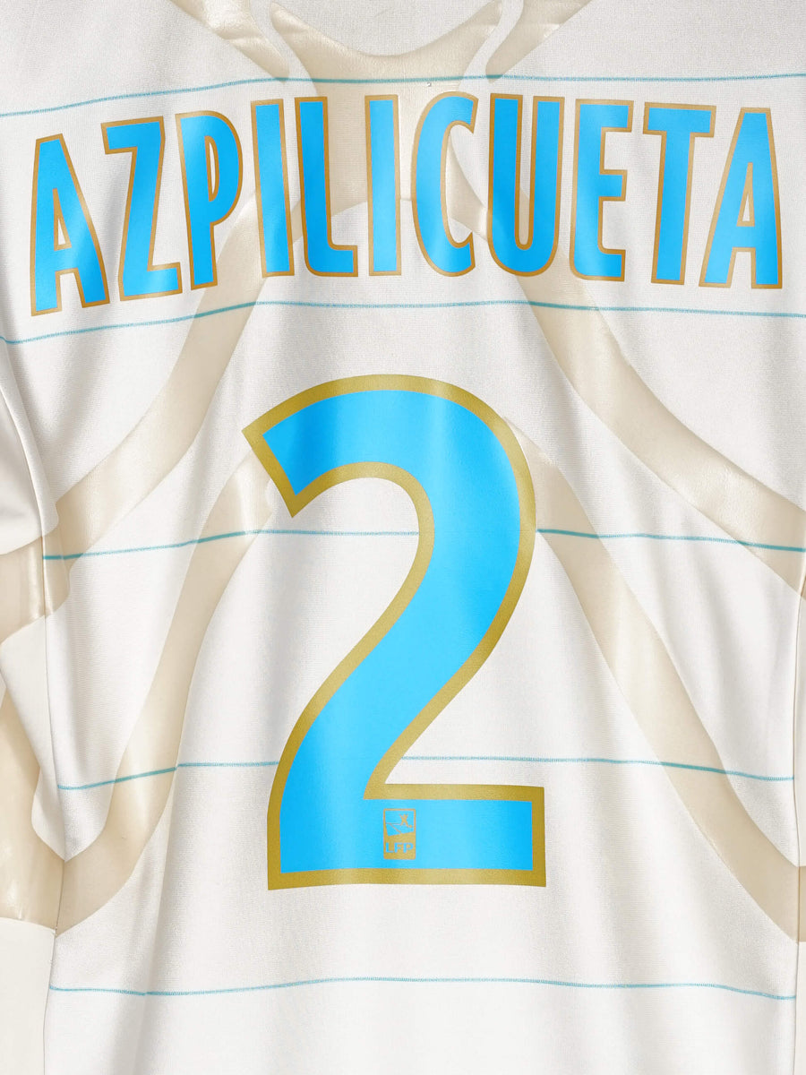 2010/11 Olympique Marseille Azpilicueta #2 Home Shirt Player Issue (XL)