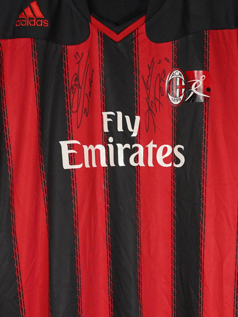 Ac Milan Academy Shirt 2011/12 Signed by Zlatan & Pato (L)