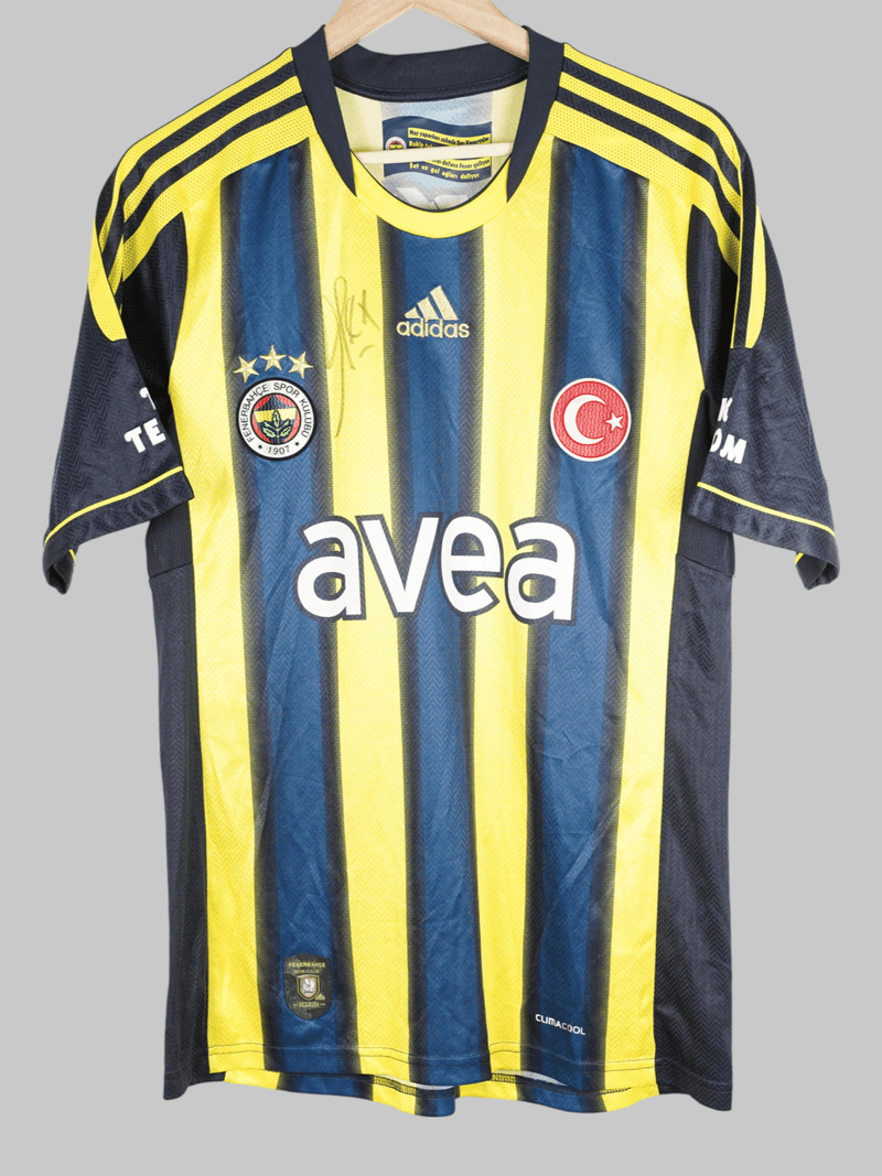 2011/12 Fenerbahce Alex #10 Home Shirt Signed (M)