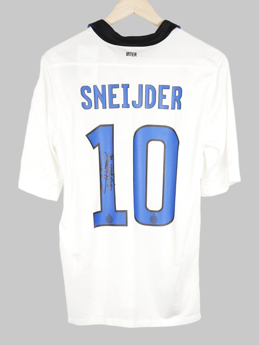 2011/12 Inter Milan Sneijder #10 Away Shirt Signed With Video Proof (S)