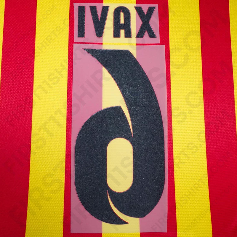 2012 - 2015 FC Barcelona Away Name Set Xavi 6 (Repro)