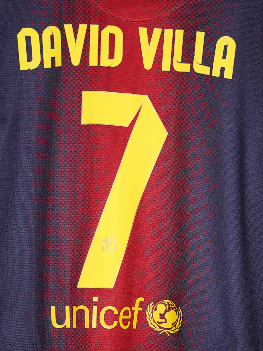 2012/13 Barcelona David Villa #7 Home Shirt (L)