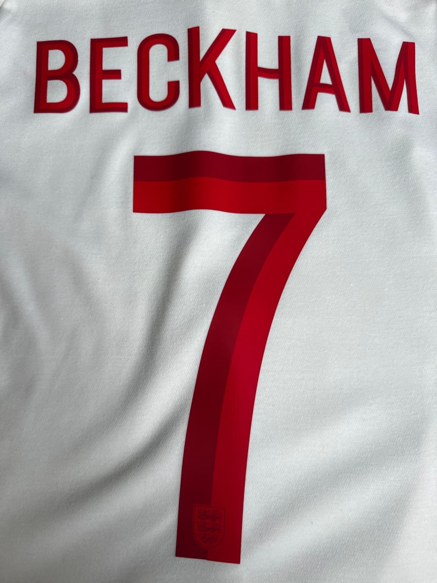 2012/13 England Beckham #7 Home Shirt (S)