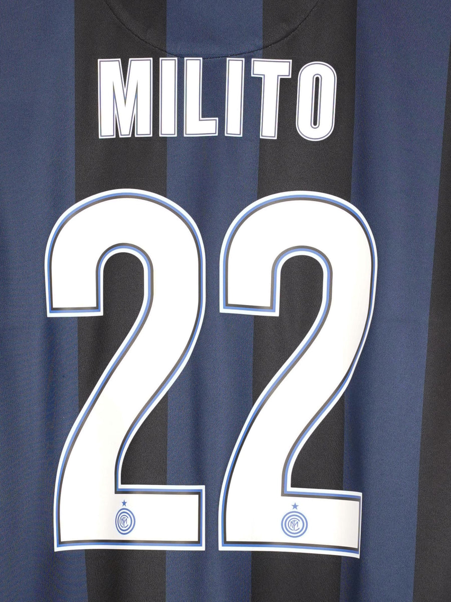 2012/13 Inter Milan Milito #22 Home Shirt (XL)