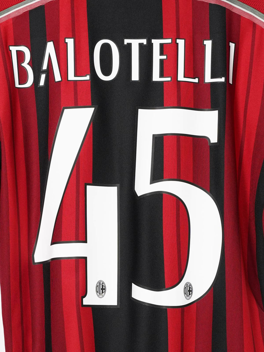 2014/15 AC Milan Balotelli #45 Home Shirt (M)