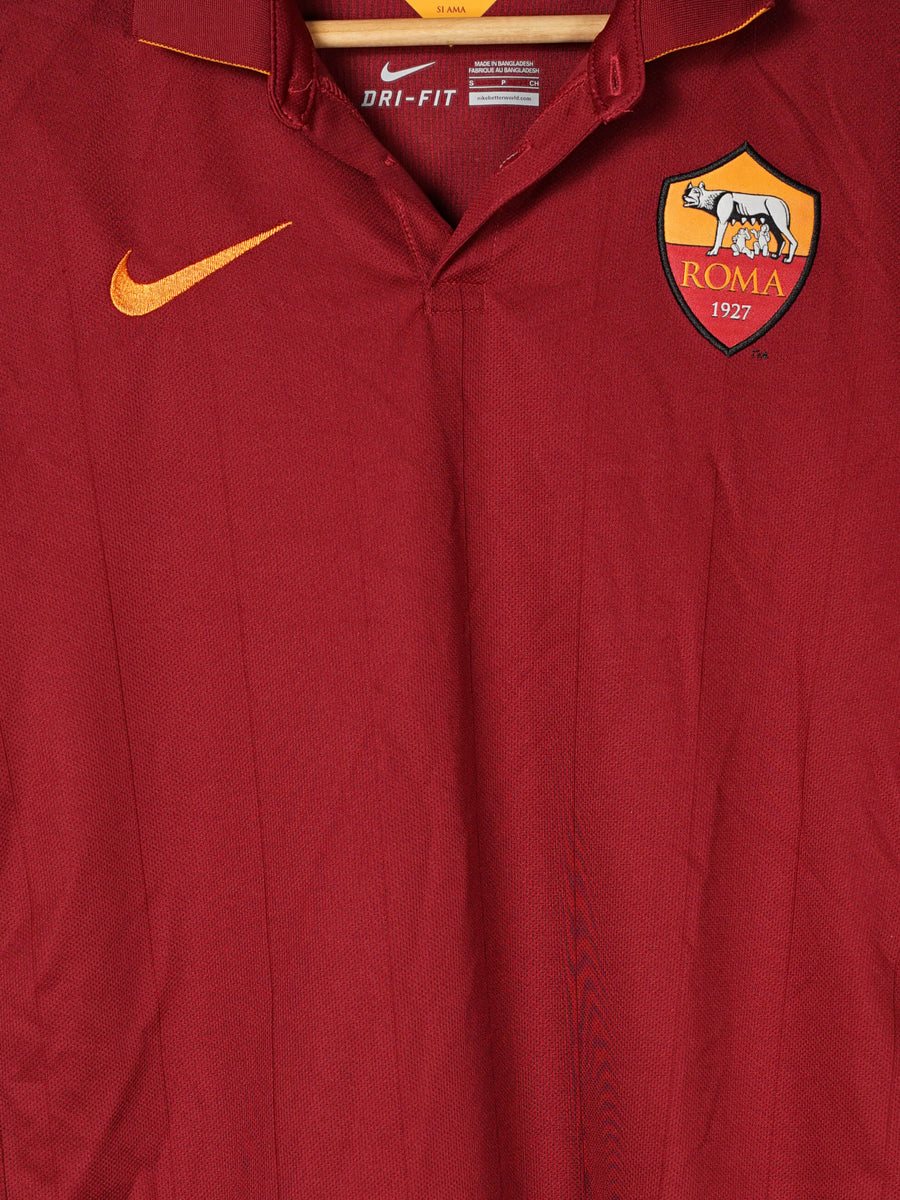 2014/15 AS Roma Doumbia #88 Home Shirt (S)