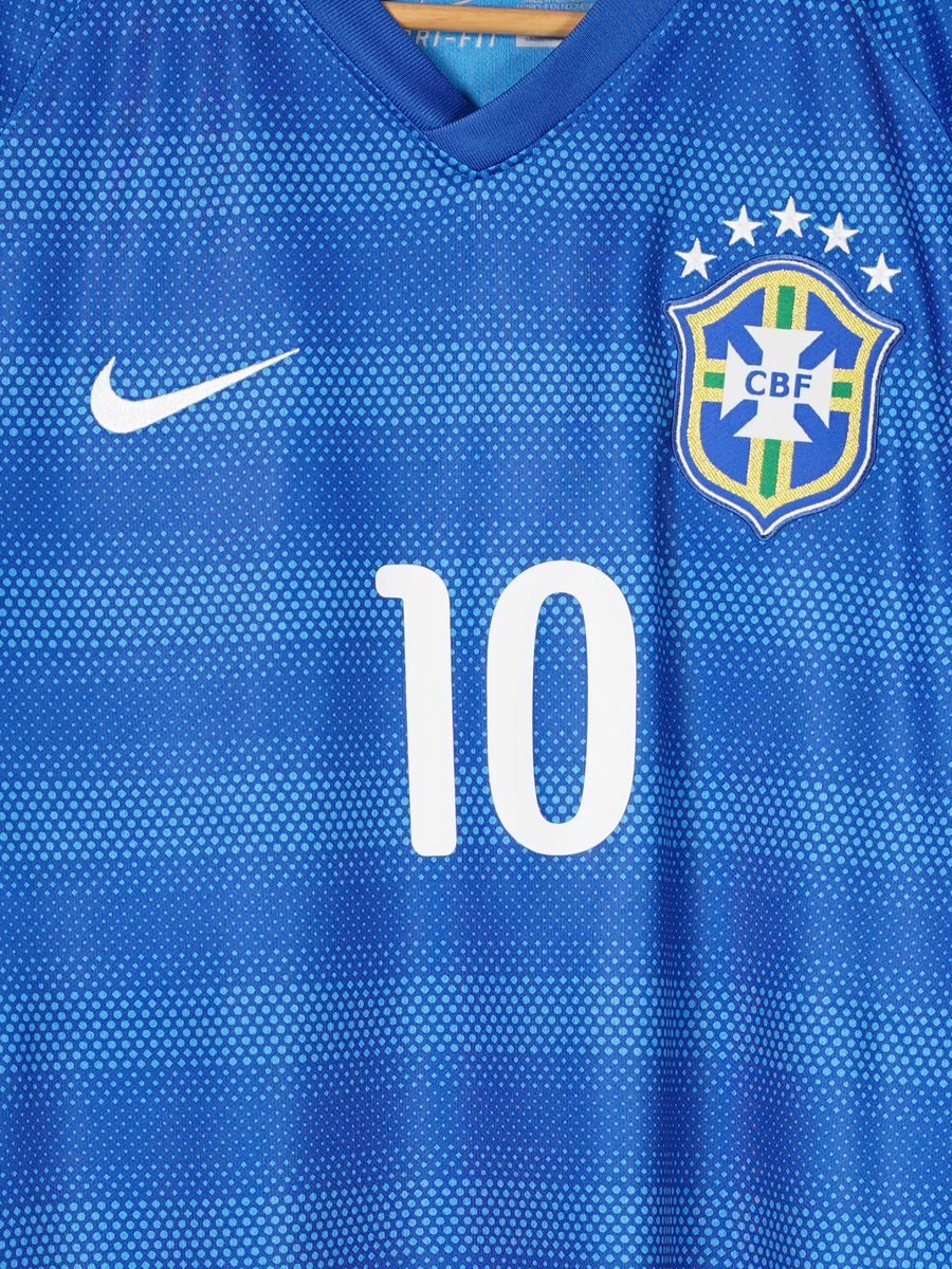 2014/15 Brazil Neymar Jr #10 Away Shirt (M)