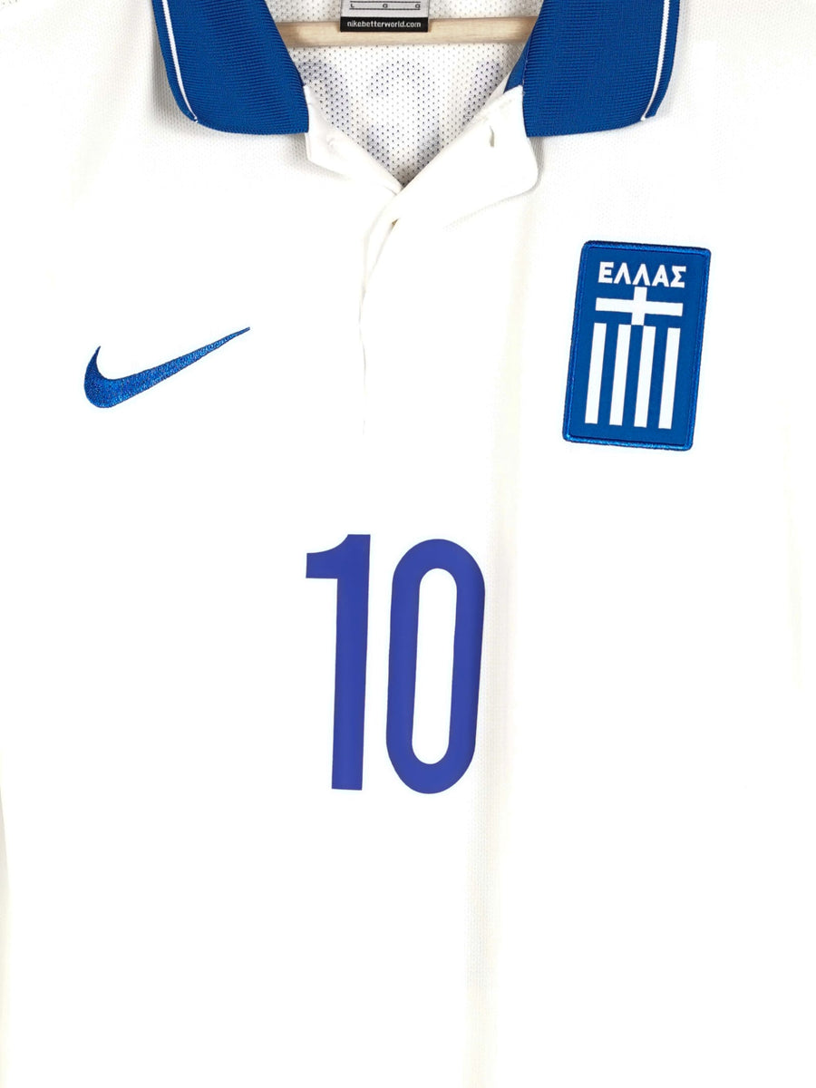 2014/15 Greece Karagounis #10 Home Shirt Player Issue (L)