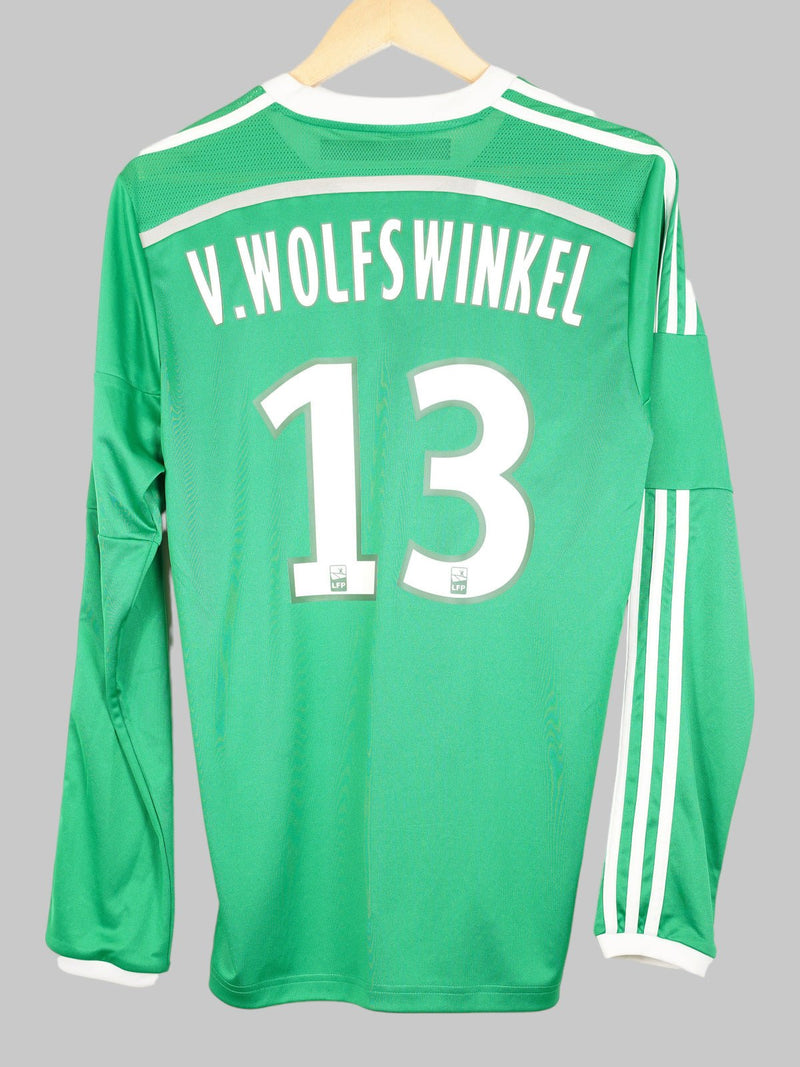 2014/15 Saint-Etienne V. Wolfswinkel #13 Home Shirt L/S (M)