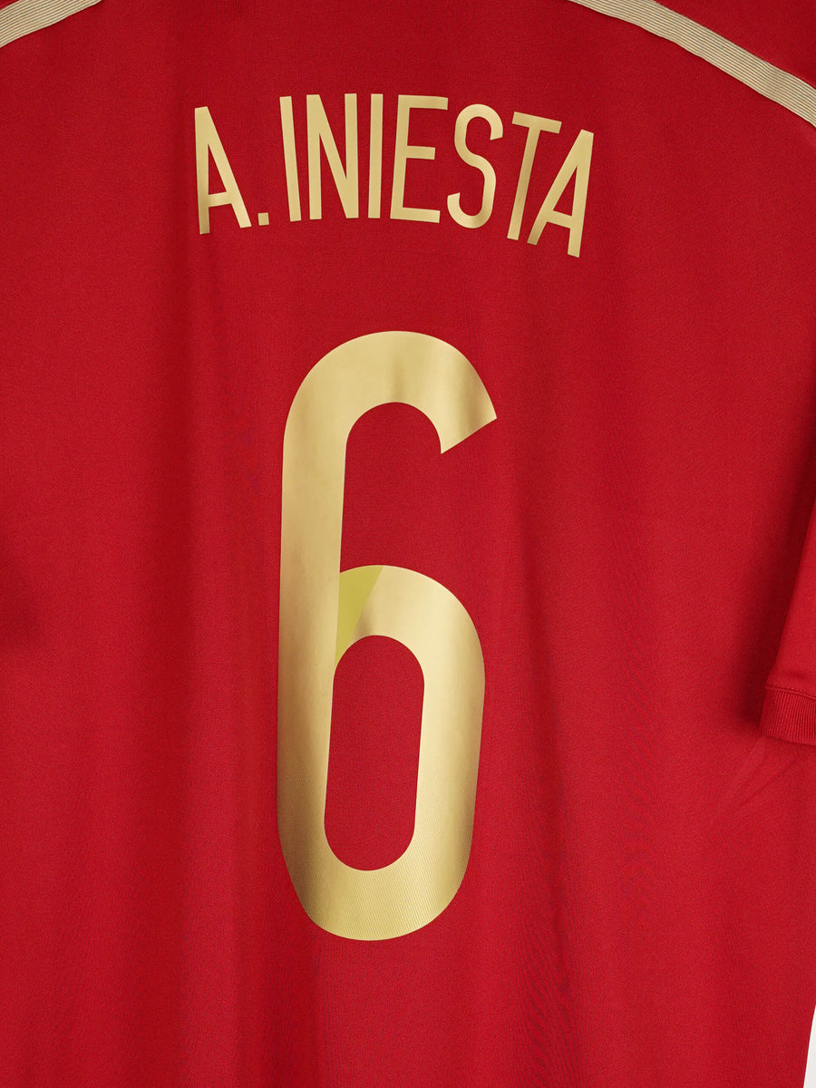 2014/15 Spain A.Iniesta #6 Home Shirt (L)
