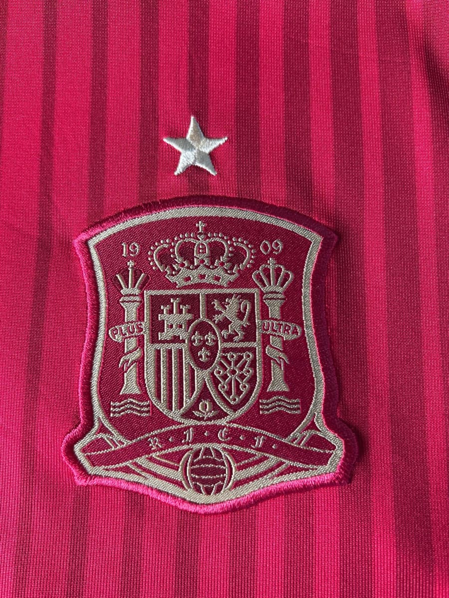 2014/15 Spain A.Iniesta #6 Home Shirt (M)