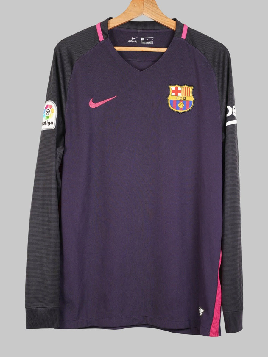 2016/17 Barcelona Neymar Jr #11 Away Shirt L/S (L)
