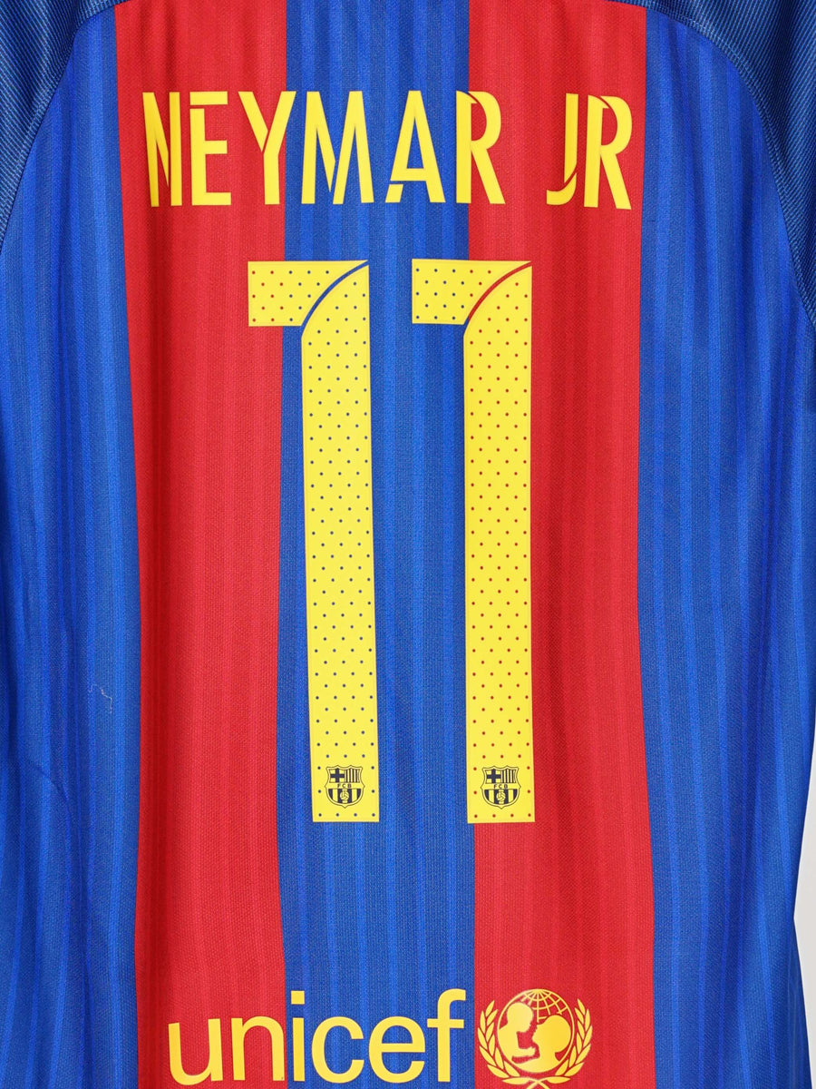 2016/17 Barcelona Neymar Jr #11 Home Shirt Player Issue (M)