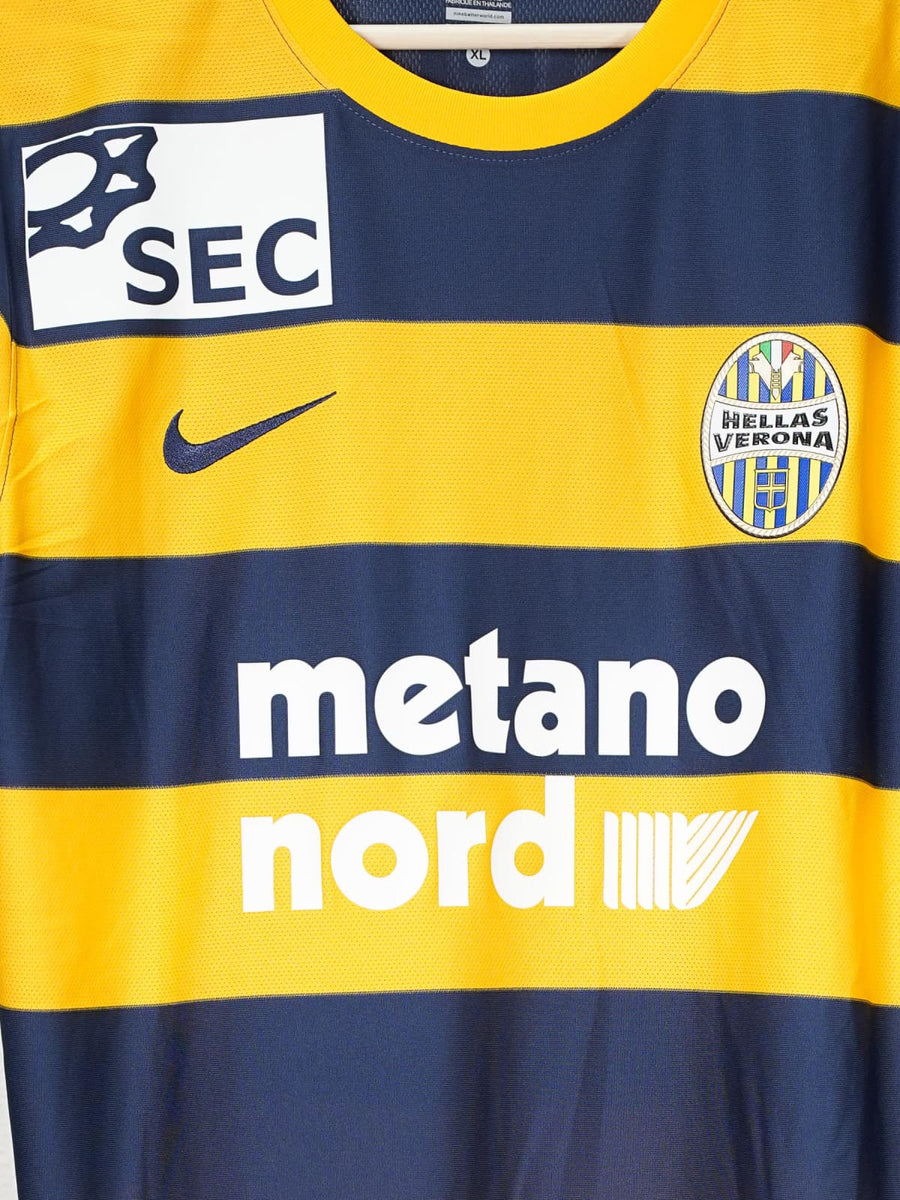 Hellas Verona Home Shirt 2016/17 Signed & Match Worn Bianchetti 4 (XL)