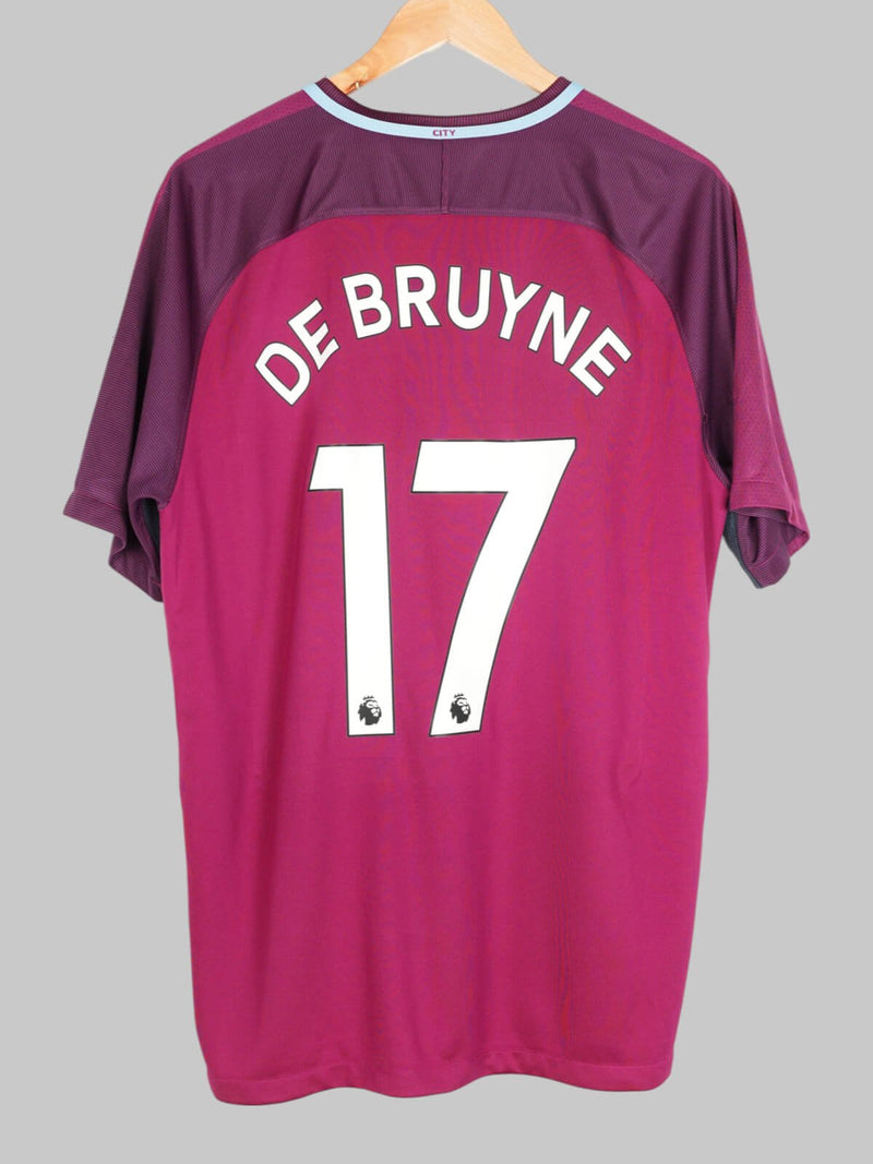 2017/18 Manchester City De Bruyne #17 Away Shirt (XL)