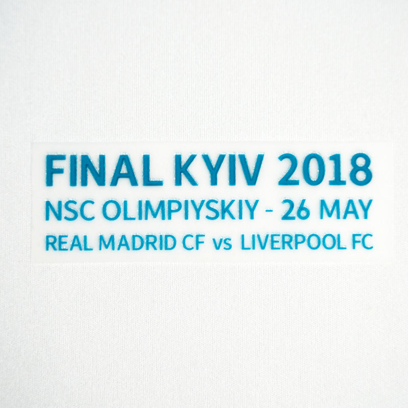 2017/2018 Real Madrid Home Final Kyiv Match Details Patch (Repro)