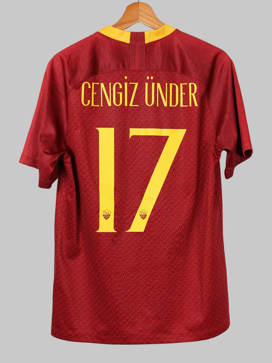2018/19 AS Roma Cengiz Ünder #17 Home Shirt (M)