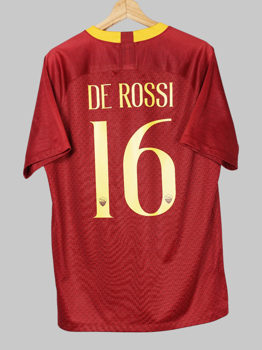 2018/19 AS Roma De Rossi #16 Home Shirt (L)