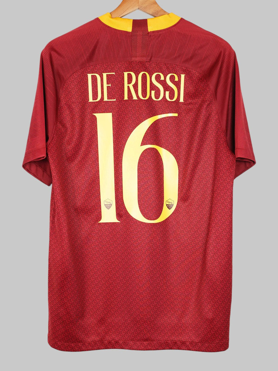 2018/19 AS Roma De Rossi #16 Home Shirt (M)