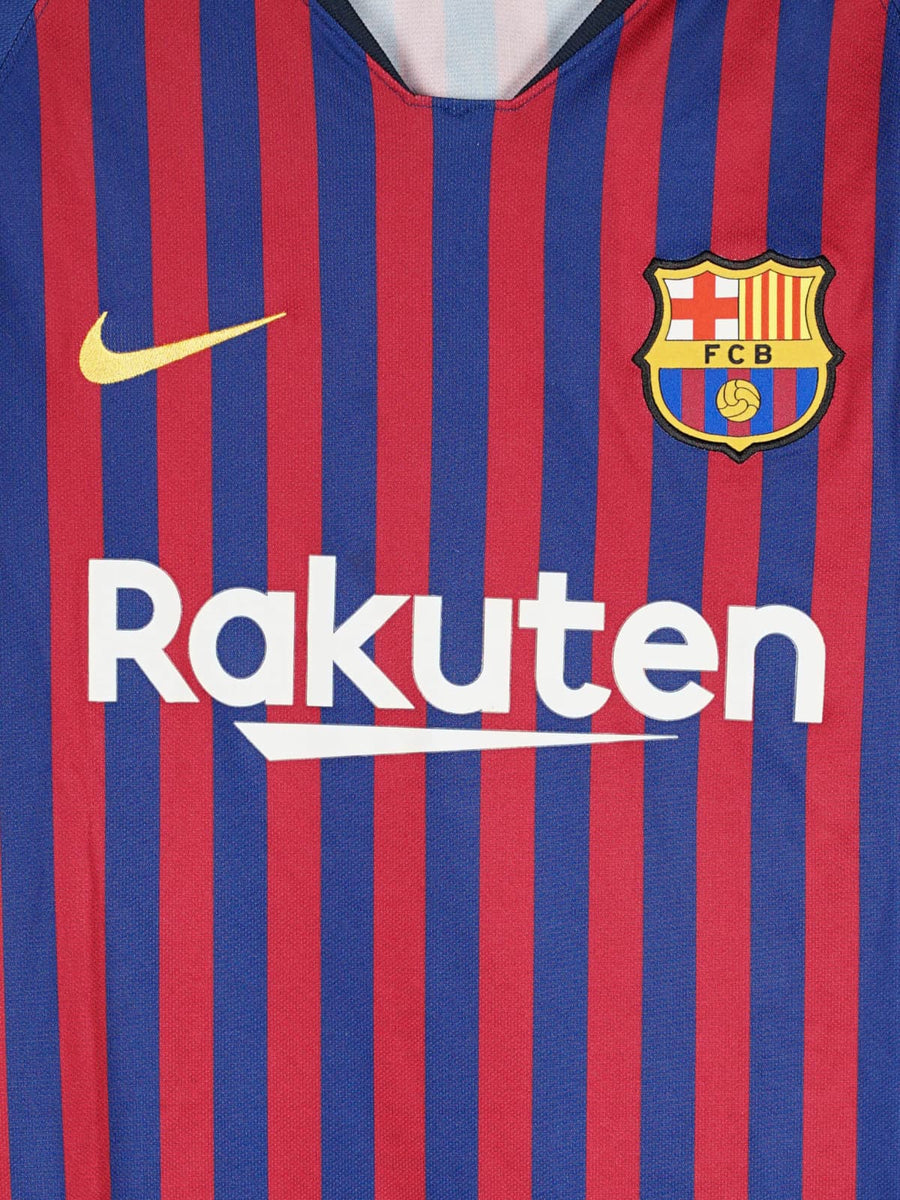 2018/19 Barcelona Messi #10 Home Shirt L/S (M)
