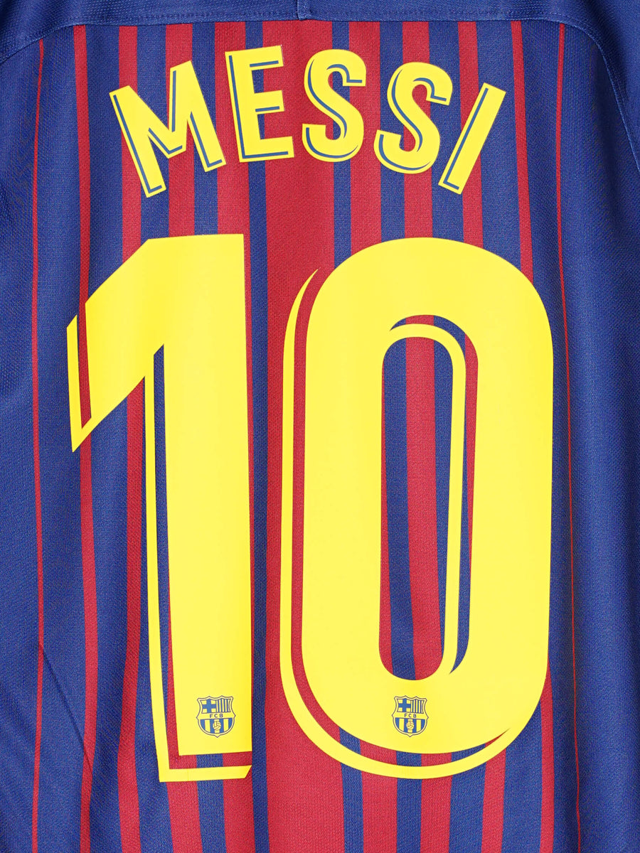 2018/19 Barcelona Messi #10 Home Shirt (S)