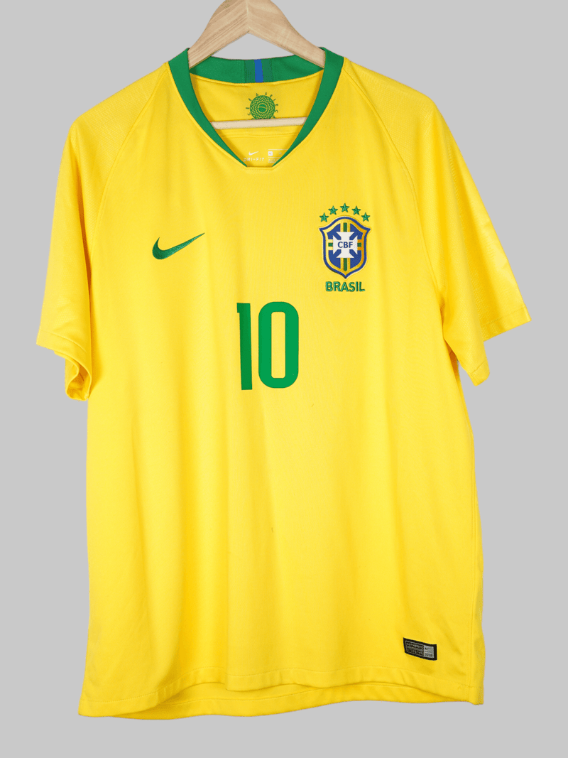 2018/19 Brazil Neymar Jr #10 Home Shirt (XL)
