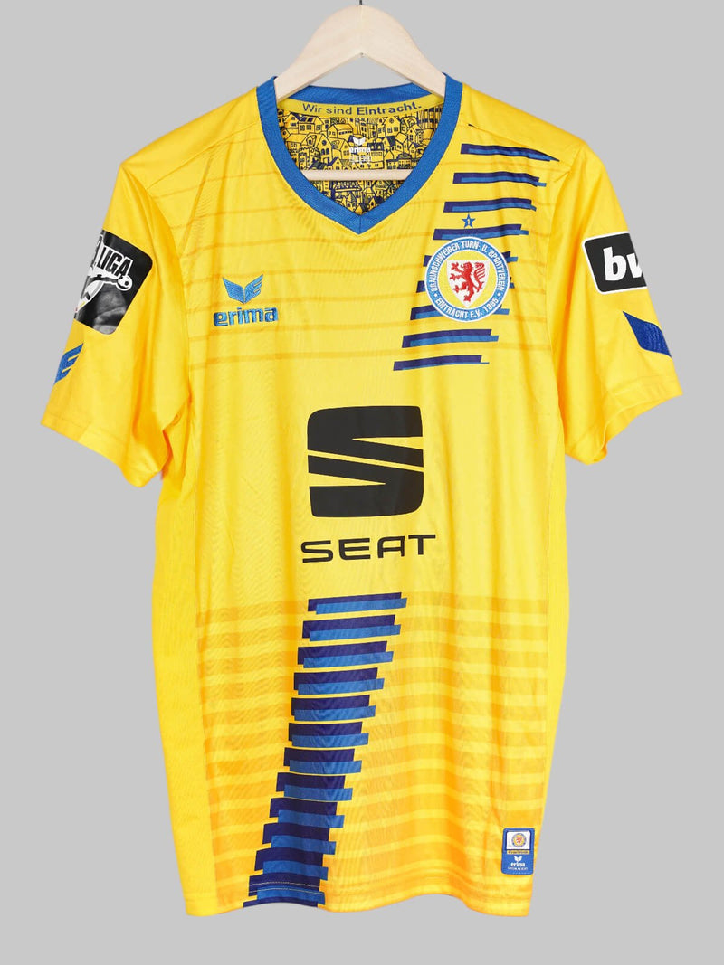 2018/19 Eintracht Braunschweig Home Shirt Abifade #35 Match Worn/Issued (M)