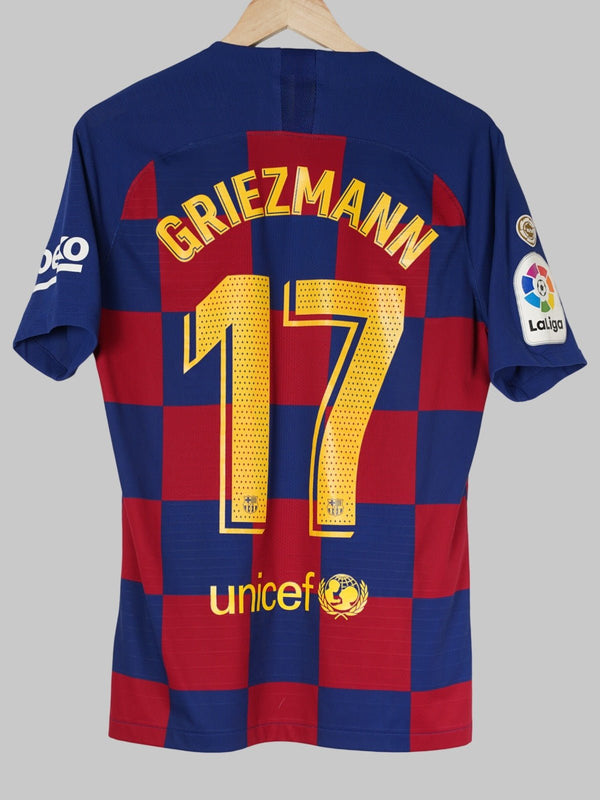 2019/20 Barcelona Griezmann #17 Home Shirt Player Issue (M)
