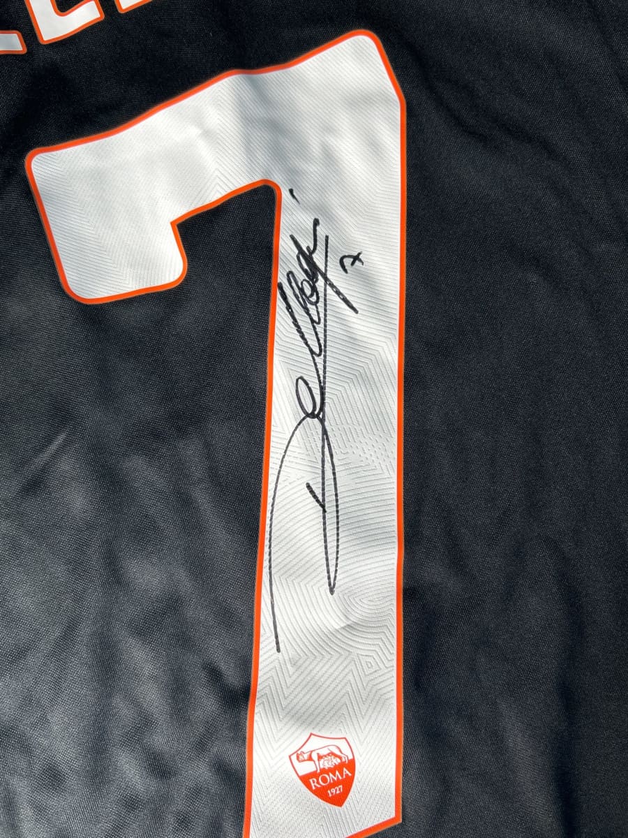 2020/21 AS Roma Pellegrini #7 Signed Third Shirt (L)