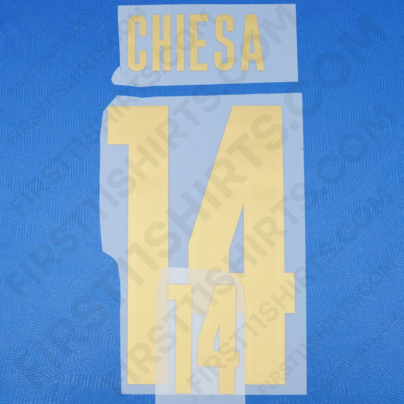 2020/21 Italy Home Name Set Chiesa 14 (Repro)