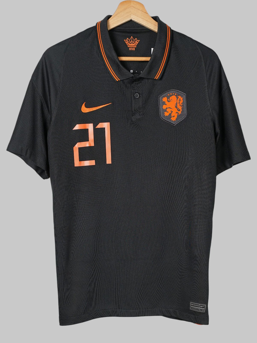 2020/21 Netherlands F. De Jong #21 Away Shirt (M)