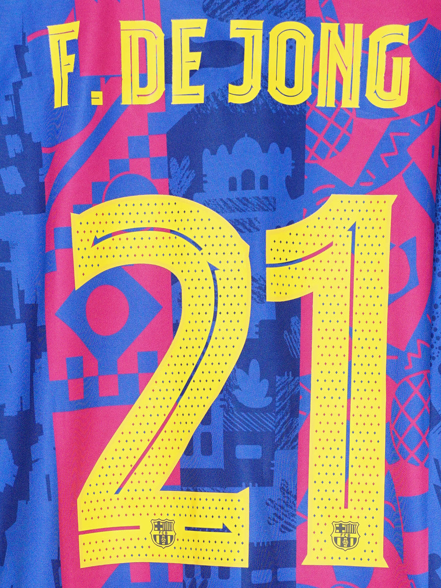 2021/22 Barcelona De Jong 21 Third Shirt (M) Nike