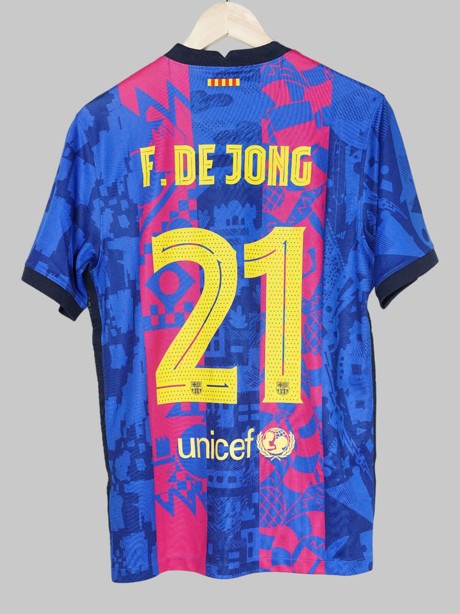 2021/22 Barcelona De Jong #21 Third Shirt (M)