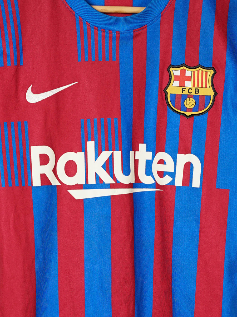 2021/22 Barcelona Memphis #9 Home Shirt (S)