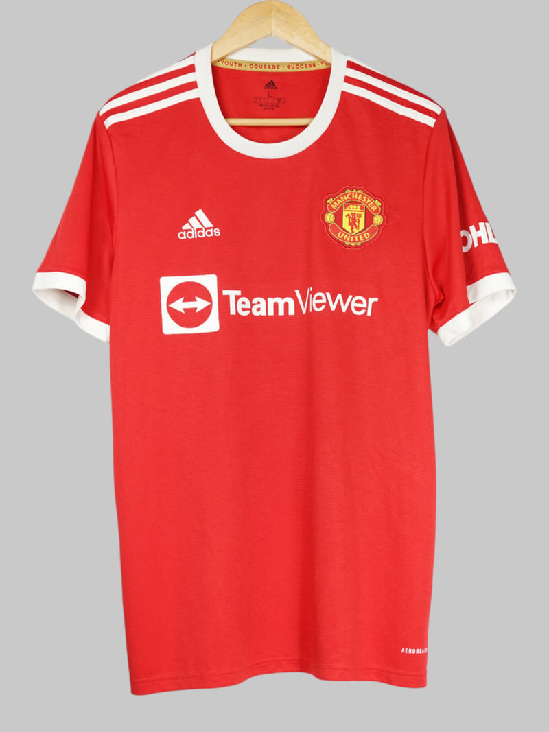 2021/22 Manchester United Home Shirt Cavani #21 (L)