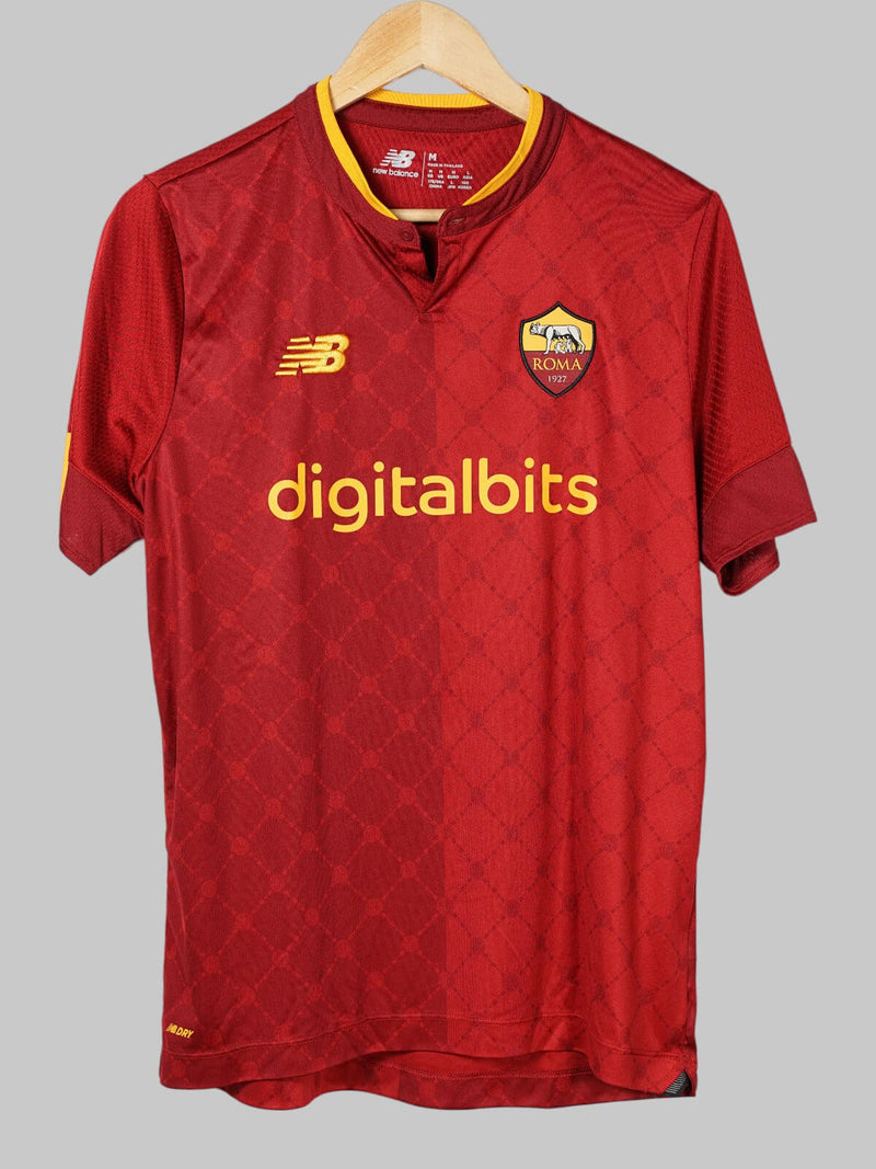 2022/23 AS Roma Abraham #9 Home Shirt (M)
