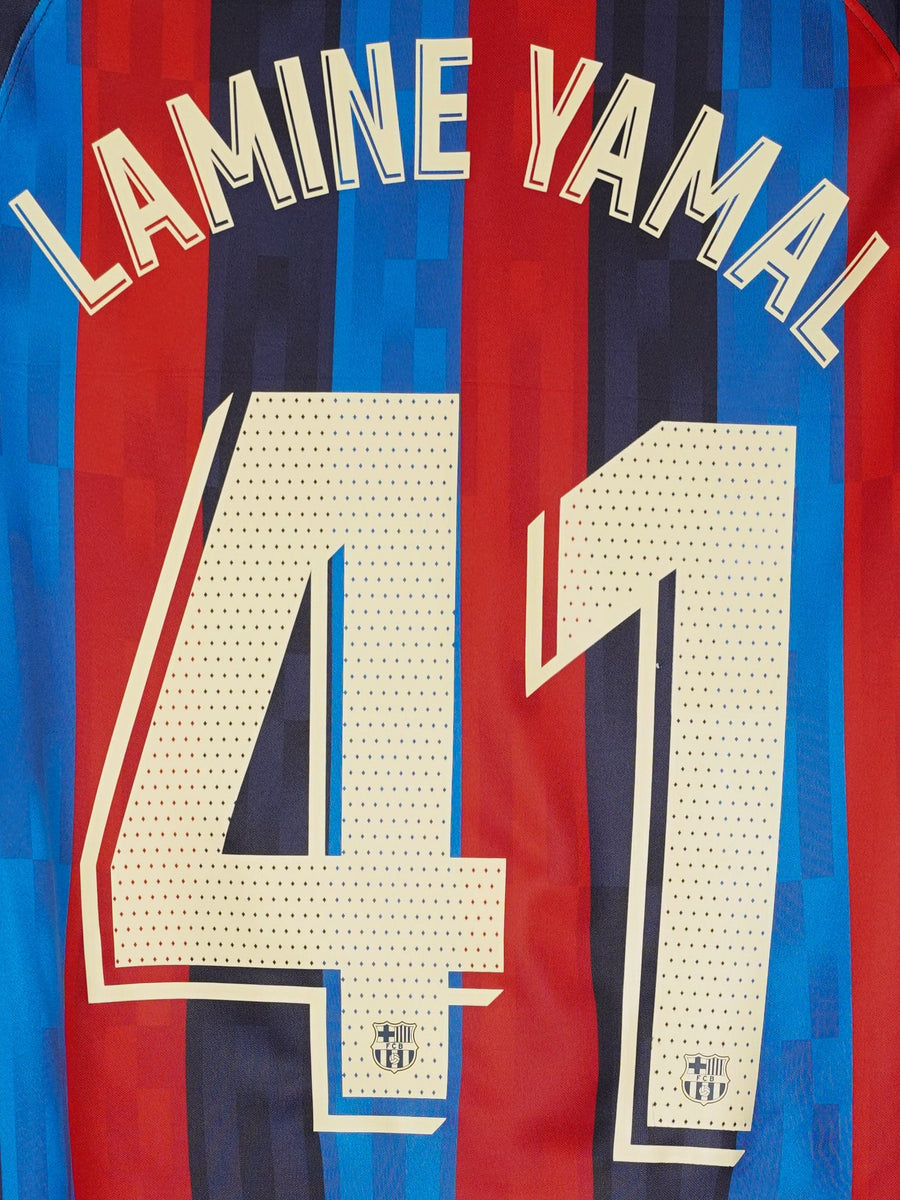 2022/23 Barcelona Lamine Yamal #41 Home Shirt (M)