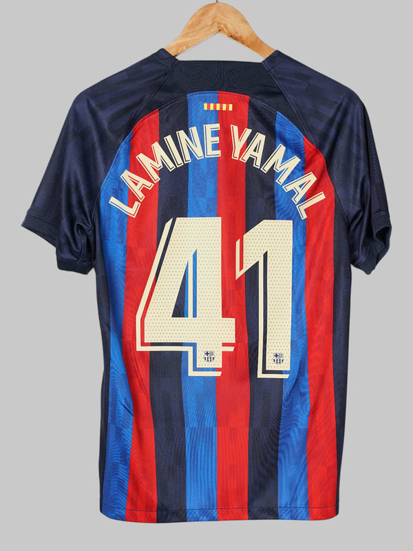2022/23 Barcelona Lamine Yamal #41 Home Shirt (M) Nike