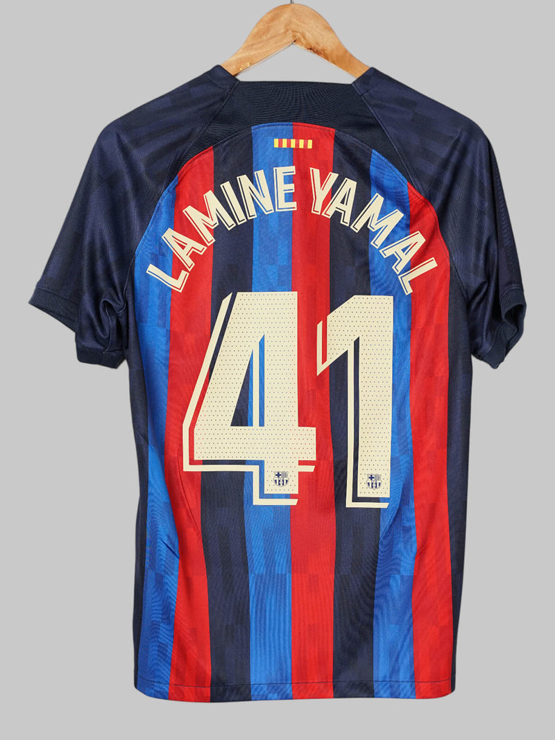 2022/23 Barcelona Lamine Yamal #41 Home Shirt (M)