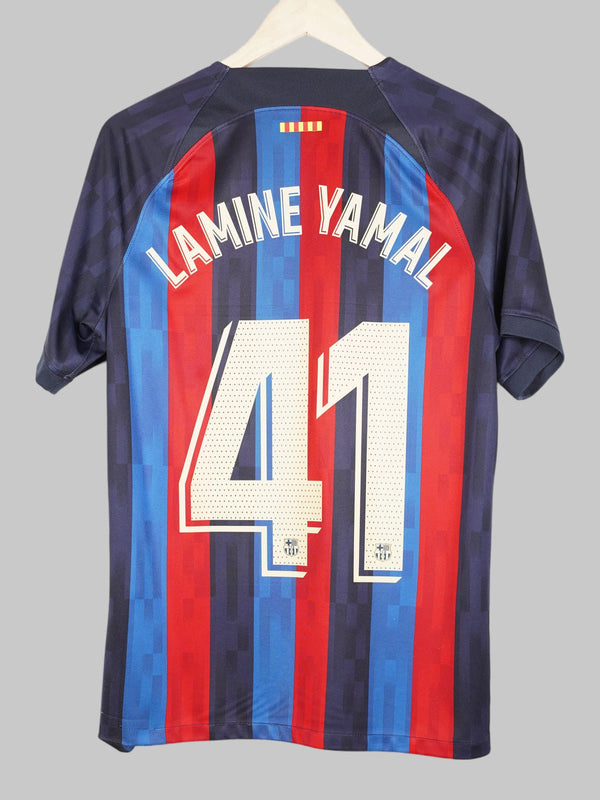 2022/23 Barcelona Lamine Yamal #41 Home Shirt (M) Nike