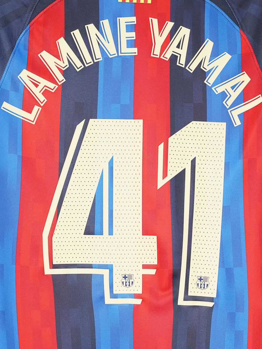 FC Barcelona Home Shirt 2022/23 Lamine Yamal 41 (S)