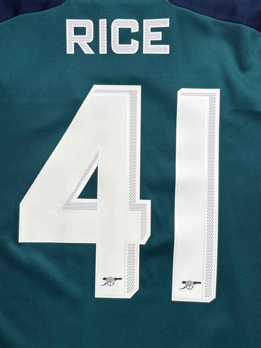 2023/24 Arsenal Rice #41 Third Shirt (M)